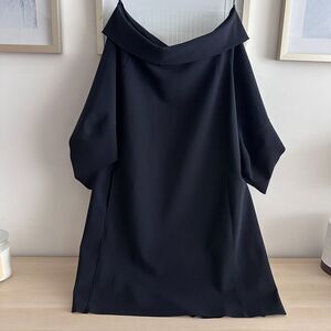 Maria Pinto Dress Womens Large Durga Mini Tunic Scuba Lagenlook Sculpted Sleeve